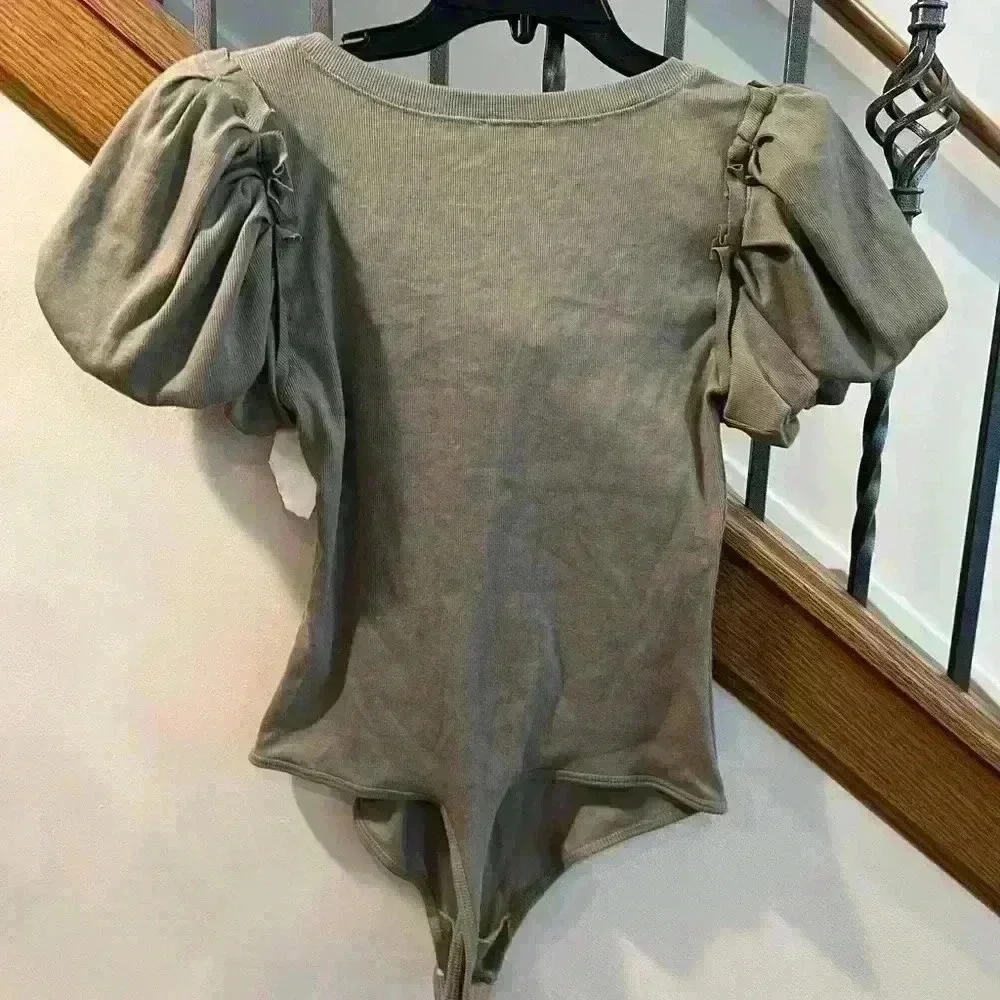 x Intimately FP Downtime Bodysuit In Laurel Oak